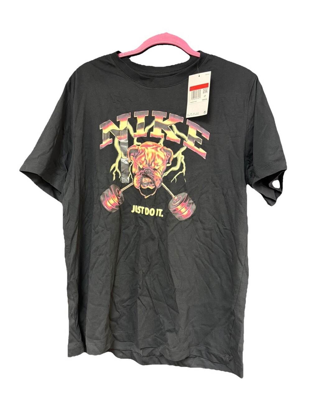 NEW NIKE TRAINING "Dog in Me Tee" MEN'S BLACK T-SHIRT LARGE HF6154-010